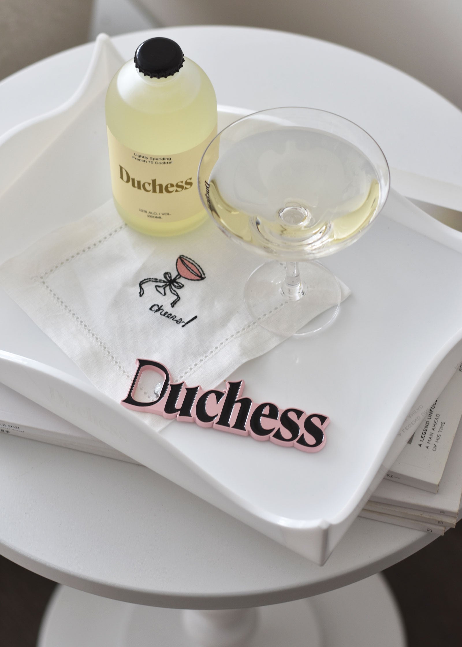 Set of 4 Duchess Linen Cocktail Napkins