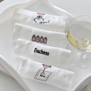 Set of 4 Duchess Linen Cocktail Napkins